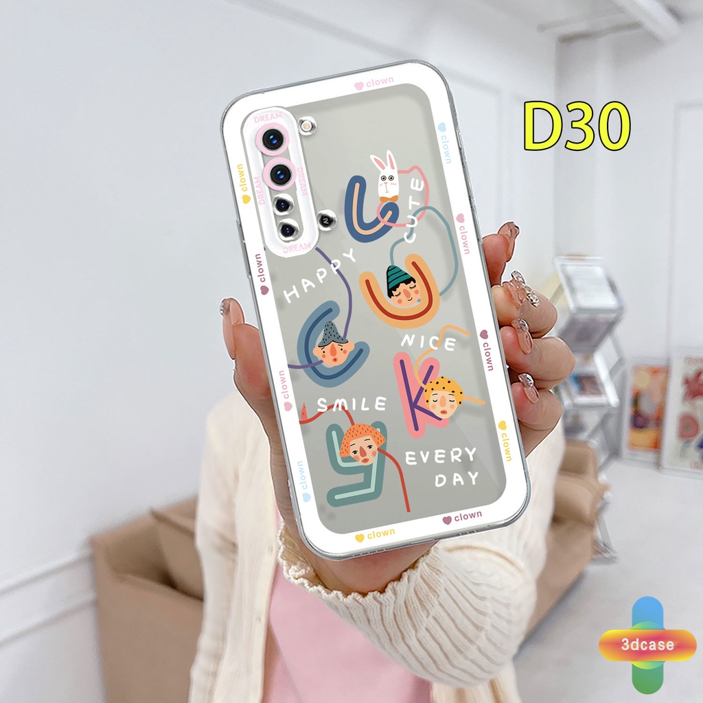 Casing Soft TPU Case Realme C11 2021 C21Y C31 C35 C15 C21 C25 C20 C3 C12 C2 C25S 5S 5 5S 5i C17 7i C1 C25Y C2 C3i 6i C20A realme Narzo 20 10 10A 20A 30A A7 A5S A15 A16 Y12 Y20 Y15S A03 Colorful Cartoon Avatar Transparent Case