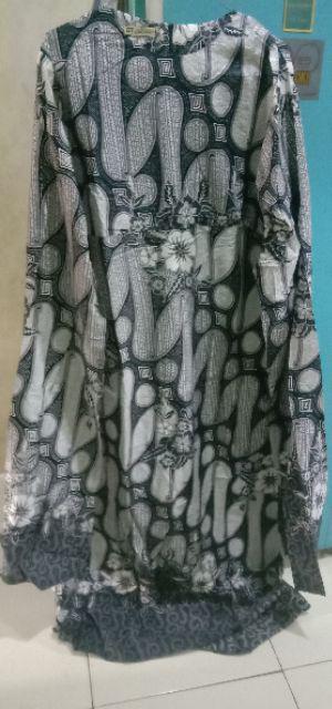 Cod - Dt Olshop - Gamis Wanita Batik Pekalongan Bahan Katun Pakaian Muslim