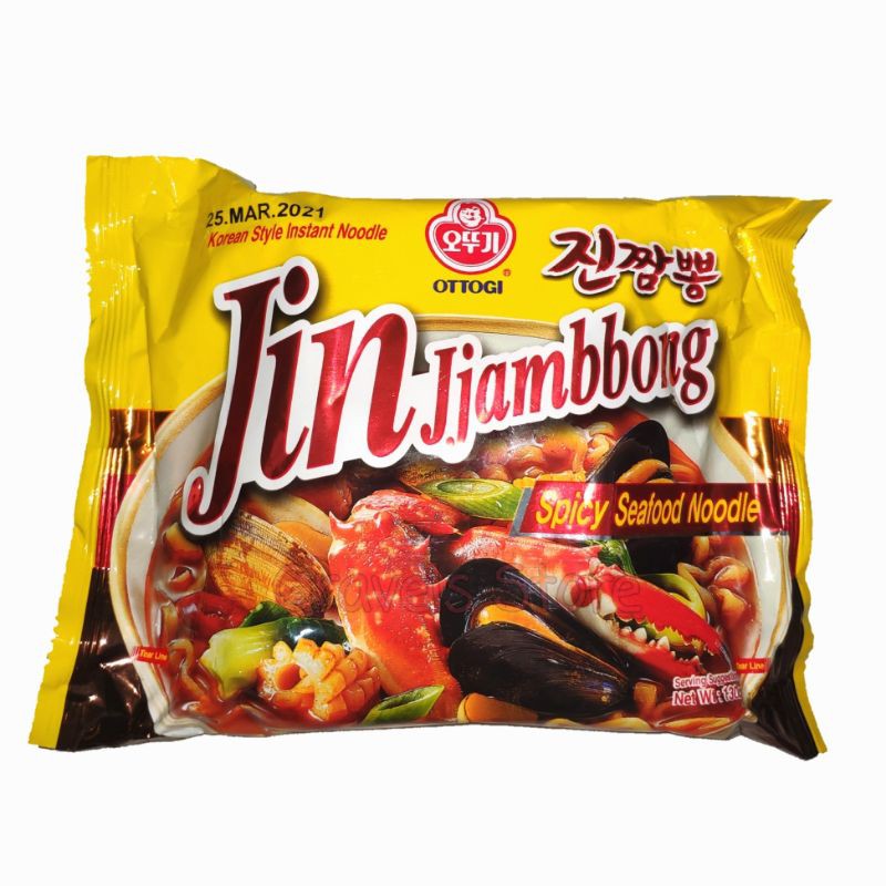 

OTTOGI Jin Jjambbong Ramen Seafood Spicy Soup - Mie Instan Korea