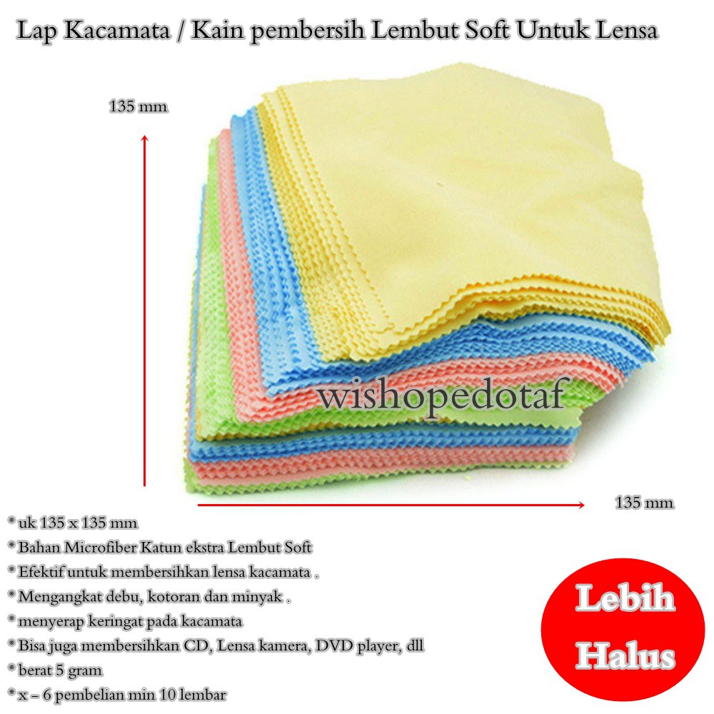 Lap Pembersih Kacamata Microfiber Serbaguna