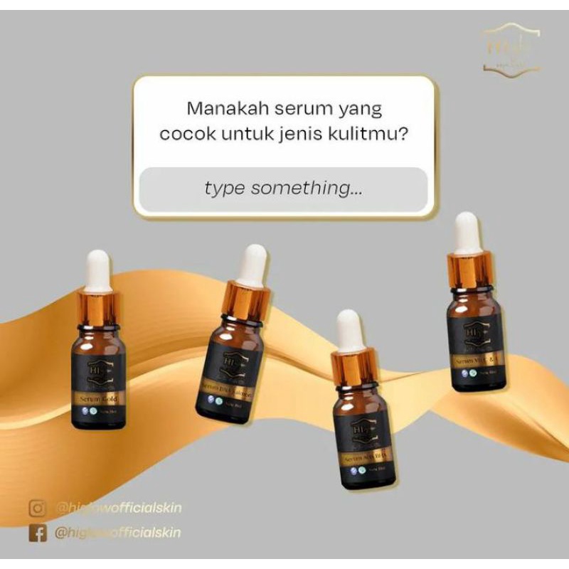 SERUM SCAR,  VIT C,E COLLAGEN, VIT C, E ACNE, Gold, KOJIC COLLAGEN HI GLOW