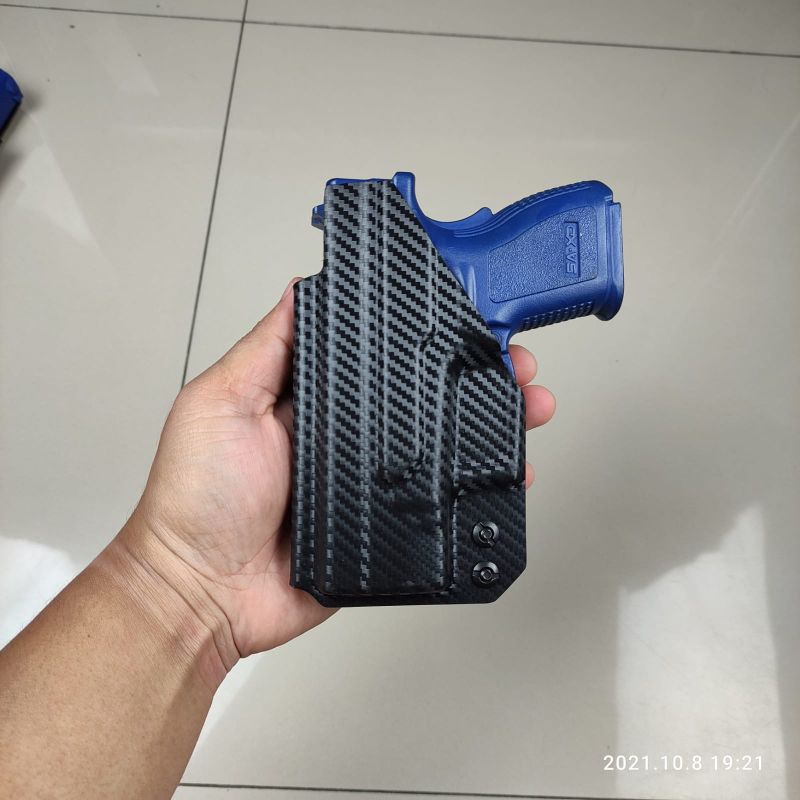 (IWB) Kydex Sarung Holster HS mini Motif Carbon HS9 Compact