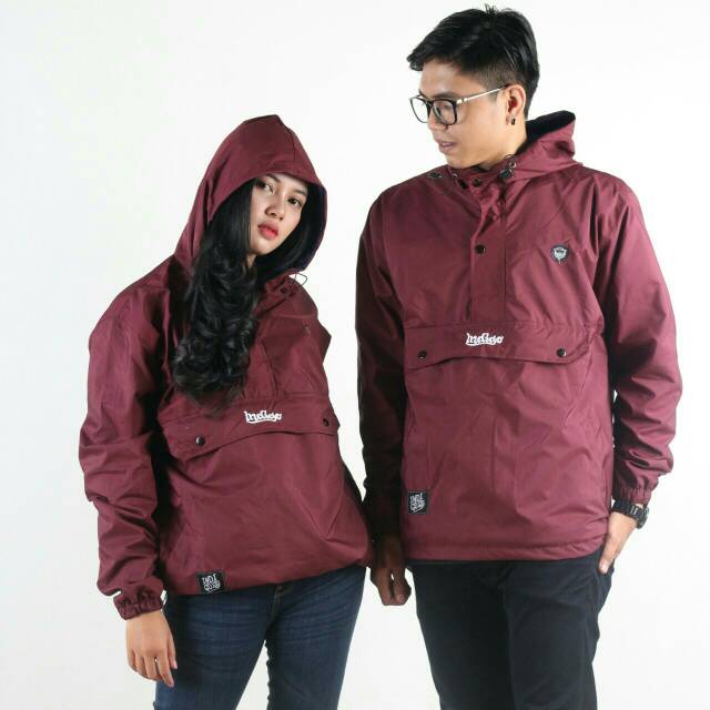 Jaket cagoule maroon/ jaket cagoule terlaris/jaket couple/jaket waterproof / jaket cagoule termurah