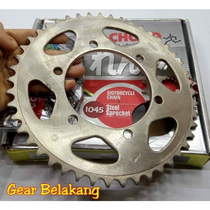 Choho Gear Paket Set Ninja 250 Fi Injeksi dan Gaer Paket Set Ninja 250 Karbu