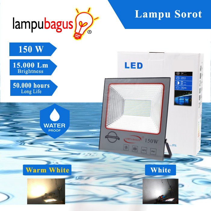 Lampu Sorot Led / Lampu Tembak Led Floodlight 150 Watt Waterproof