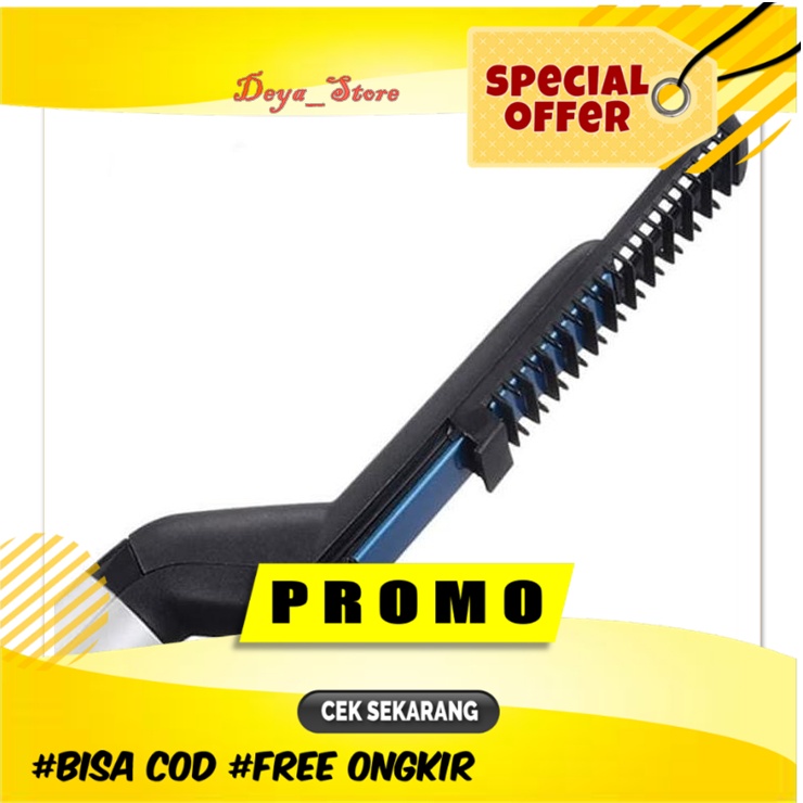 Sisir Rambut Elektrik Pria Multi Fungsi 3 in 1 Philip Lipat Murah Sisir Listrik Pelurus Rambut Wanit