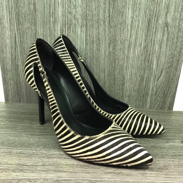 PEDRO Heels shoes sepatu motif zebra / camel original sale murah