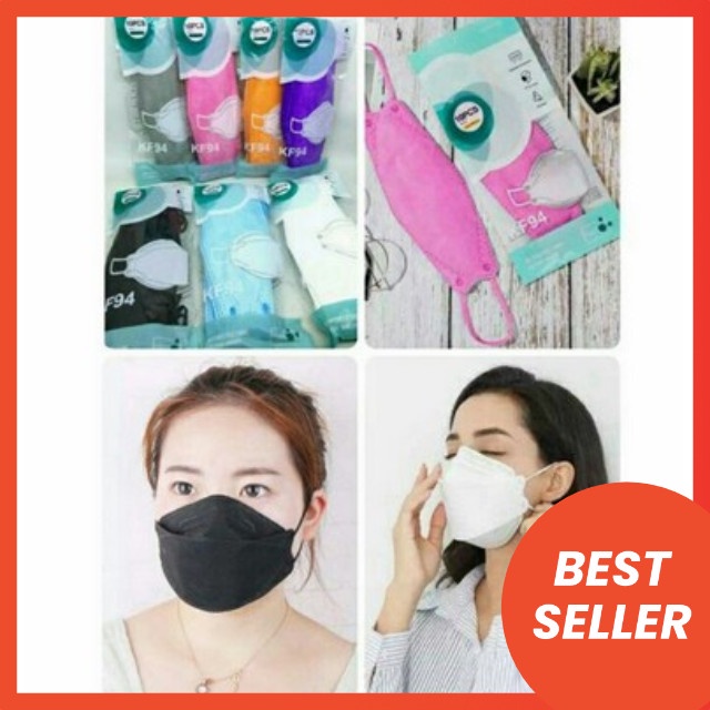 MASKER KF94 WARNA SENADA STANDART KOREA / MASKER KF94 EVO KF94 10PCS