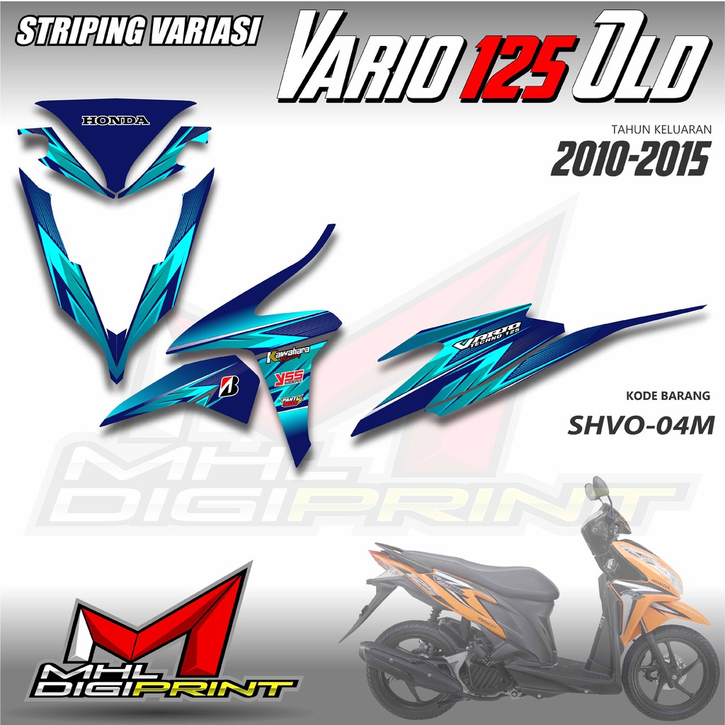 STIKER STRIPING VARIO 125 OLD - STIKER VARIO TECHNO 125 - SHVO 04