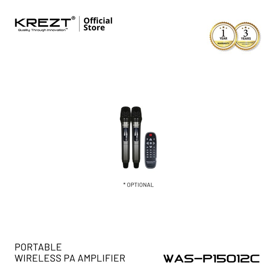 PORTBABLE WIRELESS PA AMPLIFIER KREZT WAS-P15012C | PORTABLE SPEAKER