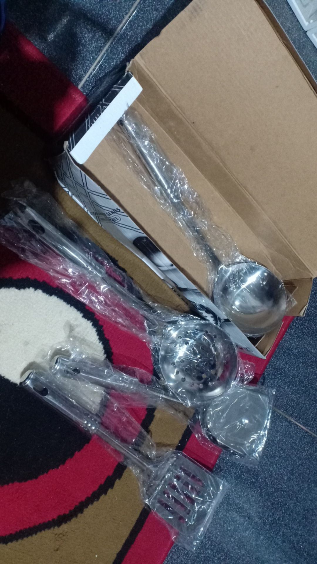 Set Alat Masak 4in1 Kitchen Ware Set Stainless Steel Spatula Alat Dapur Sutil