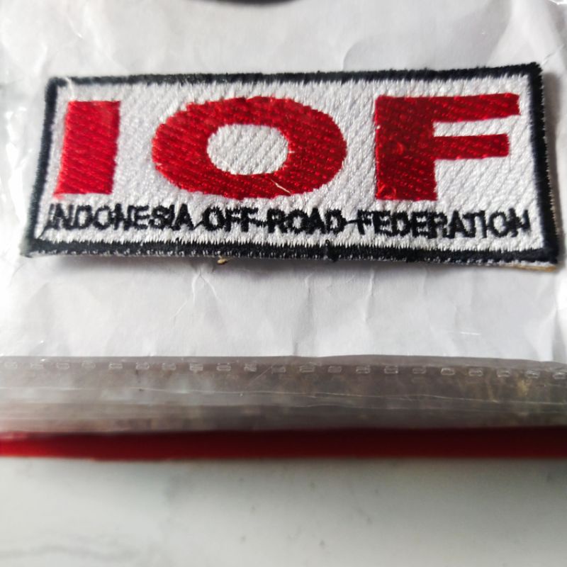 emblem bordir patch iof