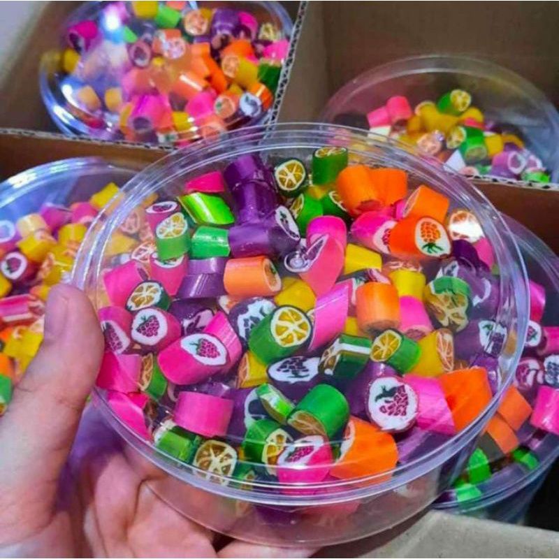 

Ready Sticky candy Kemasan toplesBerat -/+ 260gr