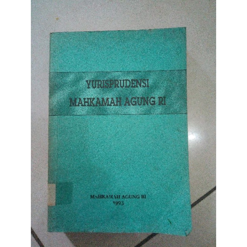 Yurisprudensi Mahkamah Agung RI Tahun 1993