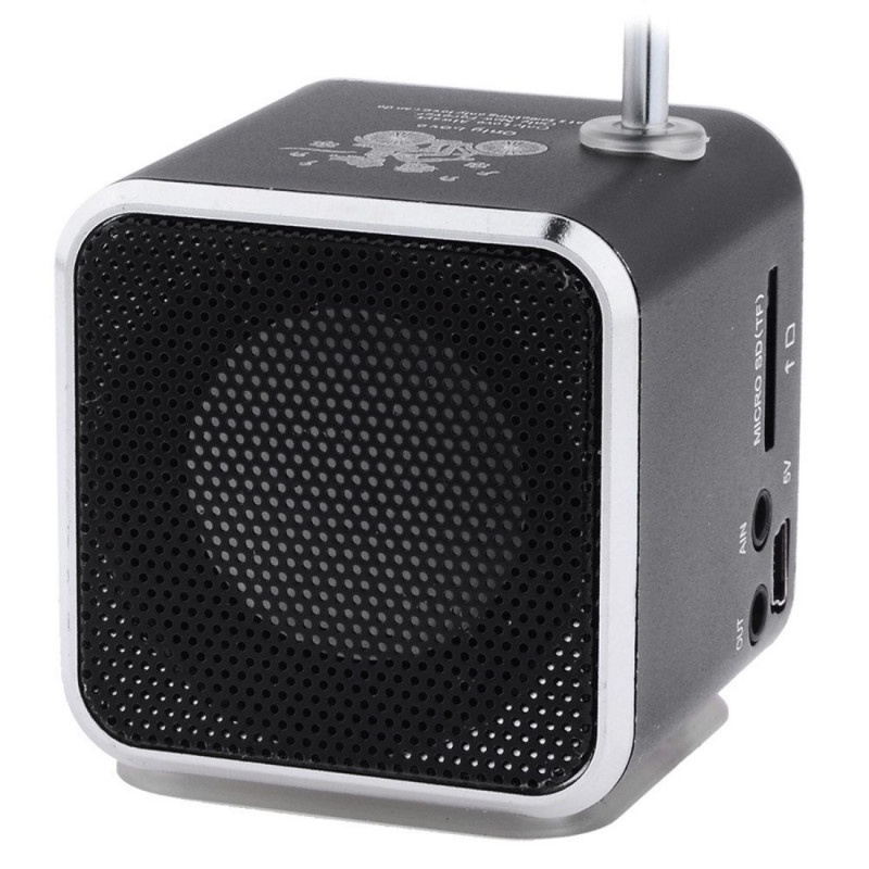 Speaker Bluetooth FM Radio  Mini Portabel Rechargeable 600mAH TF Card