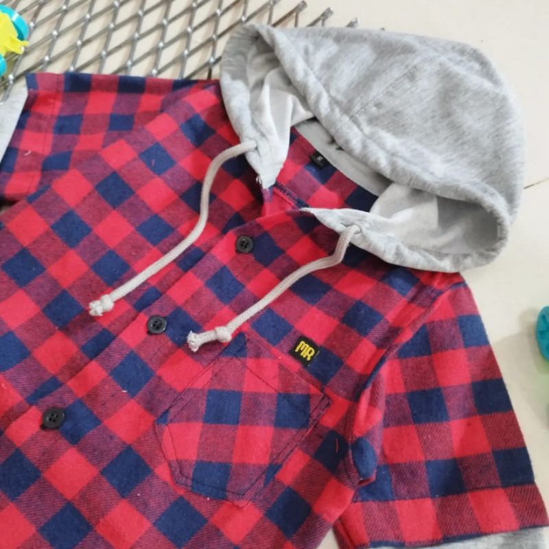 flanel hoodie