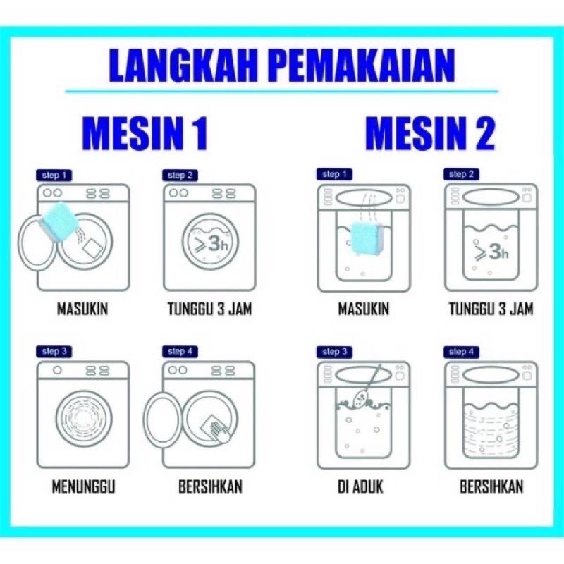 DEEP CLEANING TABLET MESIN CUCI LAUNDRY