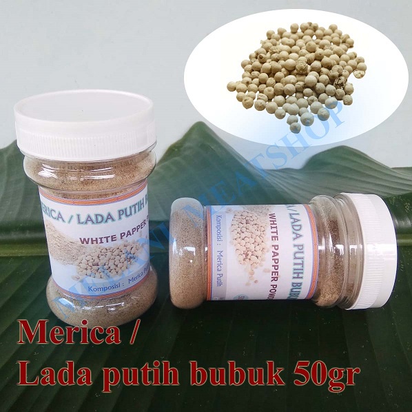 

Merica Lada Putih Bubuk Bumbu 50gr White Papper Powder Botol 50gr