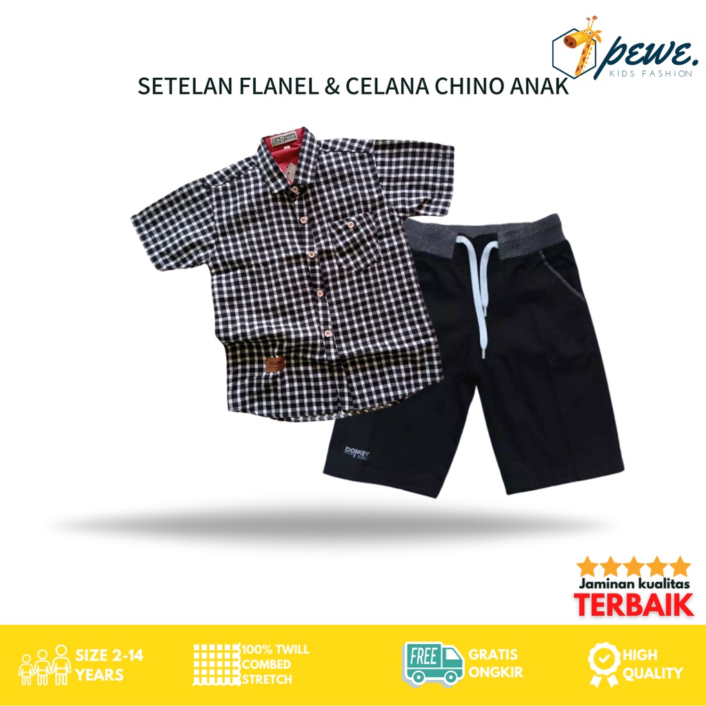 Setelan Kemeja Flanel Lengan Pendek- kemeja kotak Biru Merah putih Abu-abu / kemeja flanel anak laki laki / kemeja kotak anak laki laki / kemeja anak laki / Baju anak laki - Kemeja Anak Bahan Flanel Import TERLARIS - Kemeja flanel anak umur 2-12 tahun