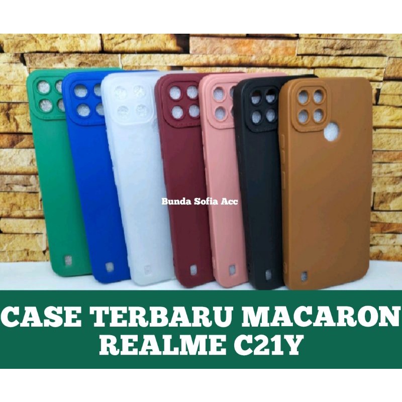 SLIKON CASE SOFT AERO CASING TERBARU MACARON TIPE REALME C21Y