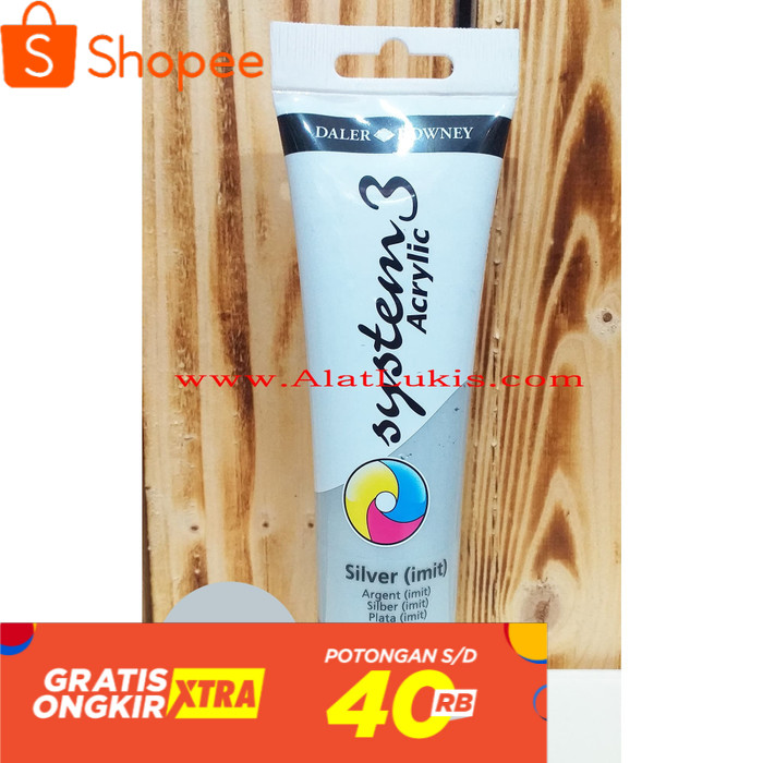 

Cat Akrilik System 3 150 ml warna Silver