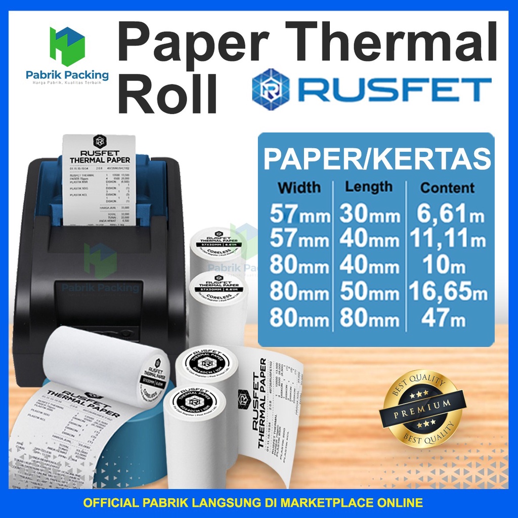 Jual Kertas Struk Thermal Kertas Kasir Kertas Edc Atm Thermal Roll