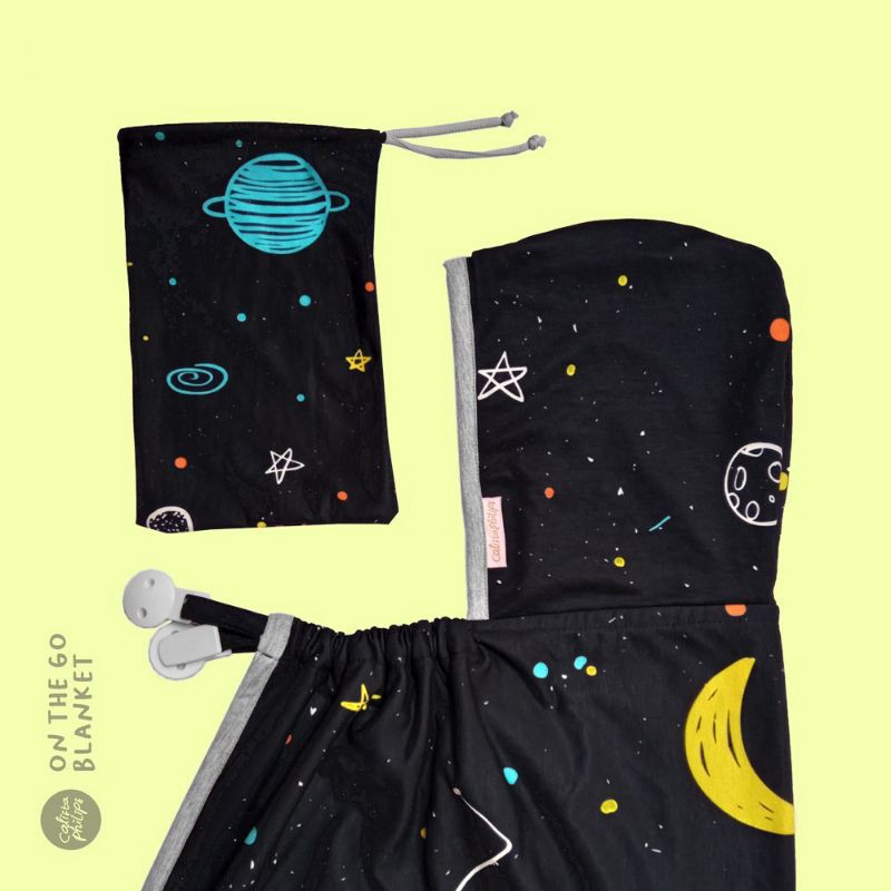 CALISTAPHILIPS ON THE GO BLANKET MOTIF LUCU | Selimut Topi Bayi dengan Clip untuk Apron Menyusui G2