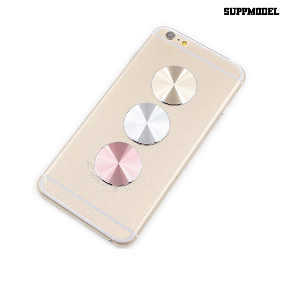 Sdl 4Pcs Plat Metal Bulat Pengganti Dengan Perekat Untuk Holder Handphone Magnetik