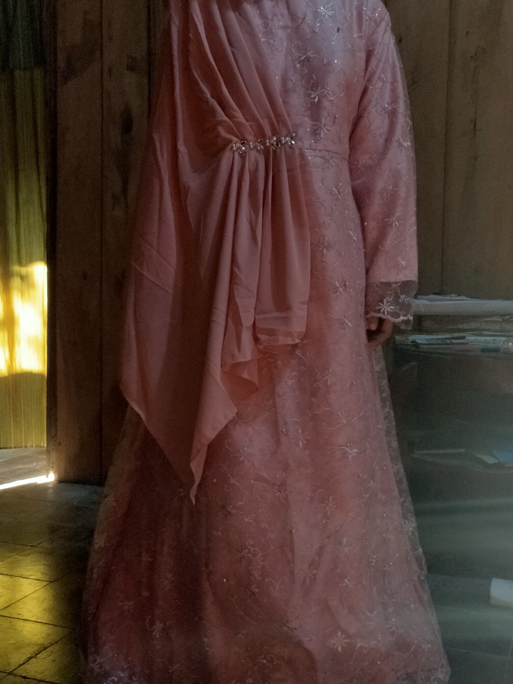 (promo) Nayaka Batik - Maxi Dress Syakila Mutiara | Gamis Brukat | Baju Lebaran | Maxi Farasya #2