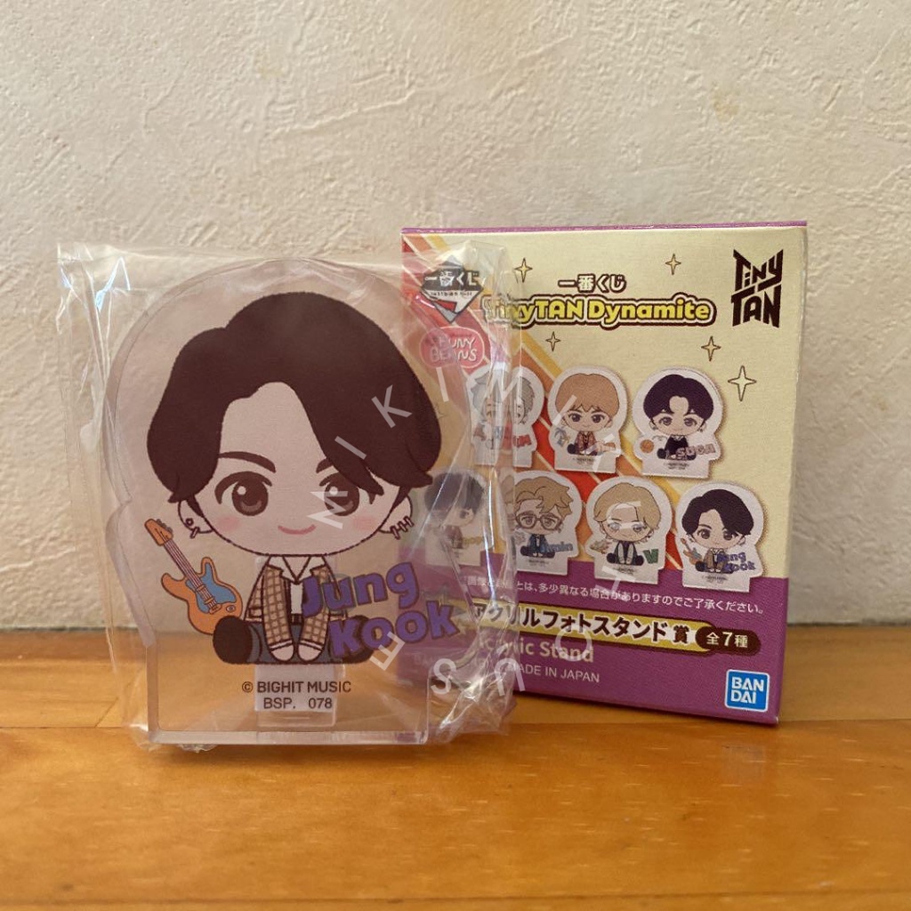 BTS TINYTAN DYNAMITE ACRYLIC PHOTO STAND OFFICIAL FIGURE BT21 JAPAN ICHIBAN KUJI