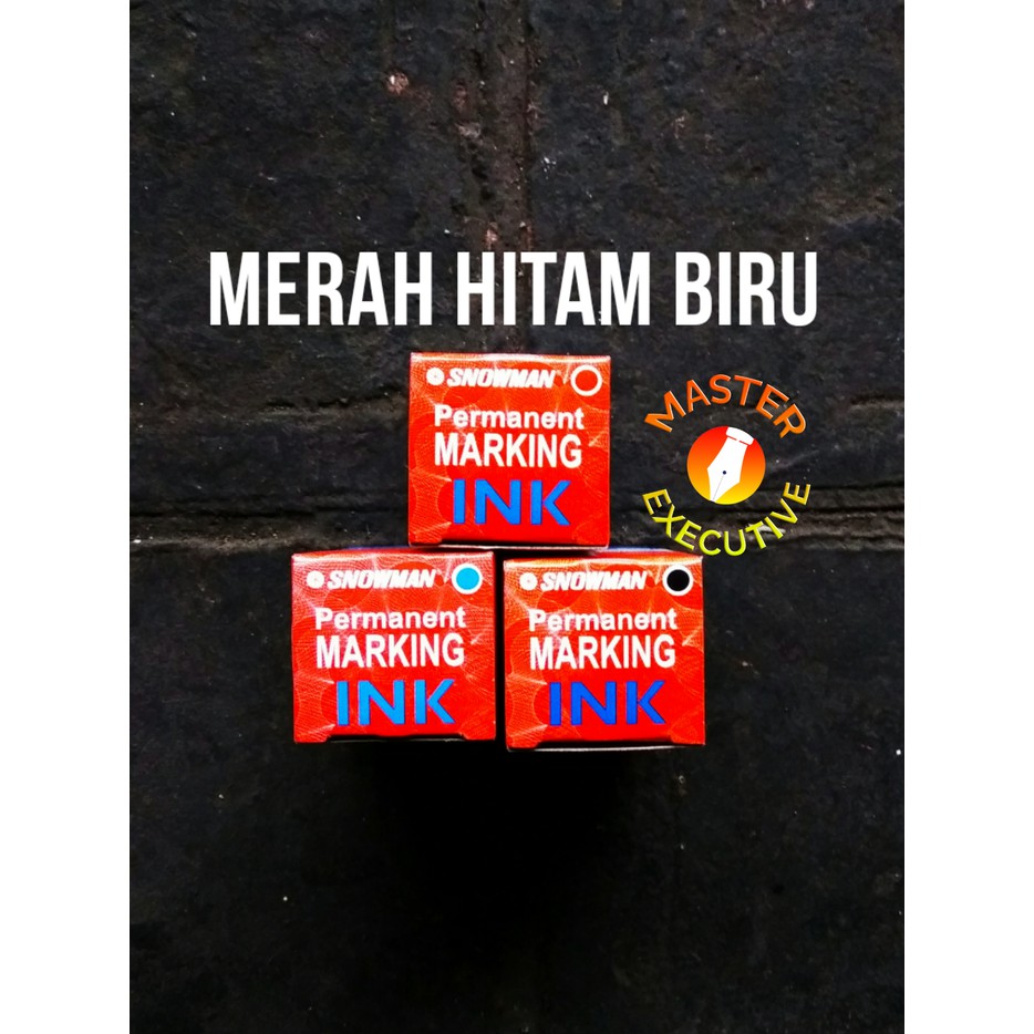 

Dijual Snowman Refill Spidol Permanent Marker Ink MIG 20 Hitam Merah Biru Hitam Berkualitas