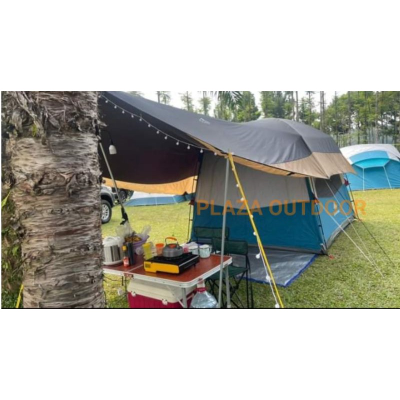 Flysheet 3x6 waterproof - flysheet 3x6 - flysheet 3x6 waterproof 19 loop - atap tenda camping - flay