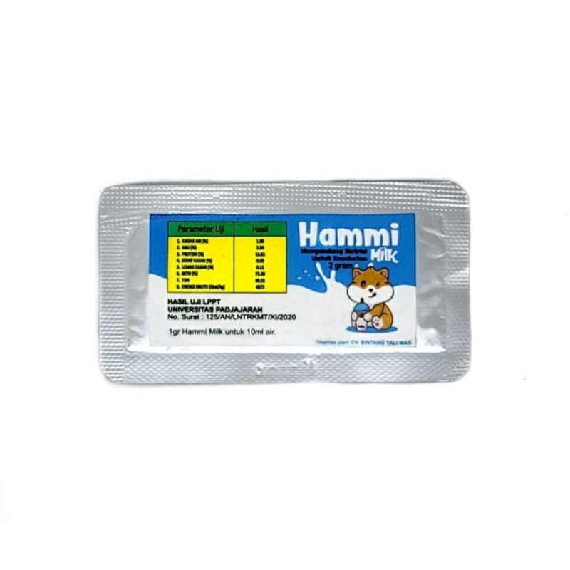 Susu Hamster HAMMI MILK 2gram / susu hamster / btm