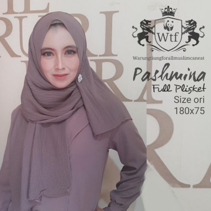 DISKON.! Pashmina FULL PLISKET || Pleated Shawl-4