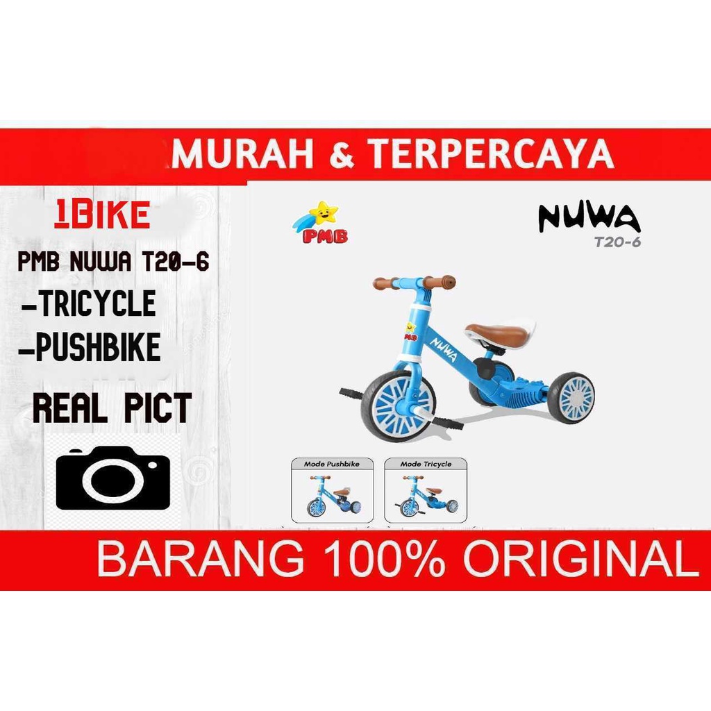 PUSHBIKE / BALANCE BIKE 3 IN 1 PMB NUWA T20-6