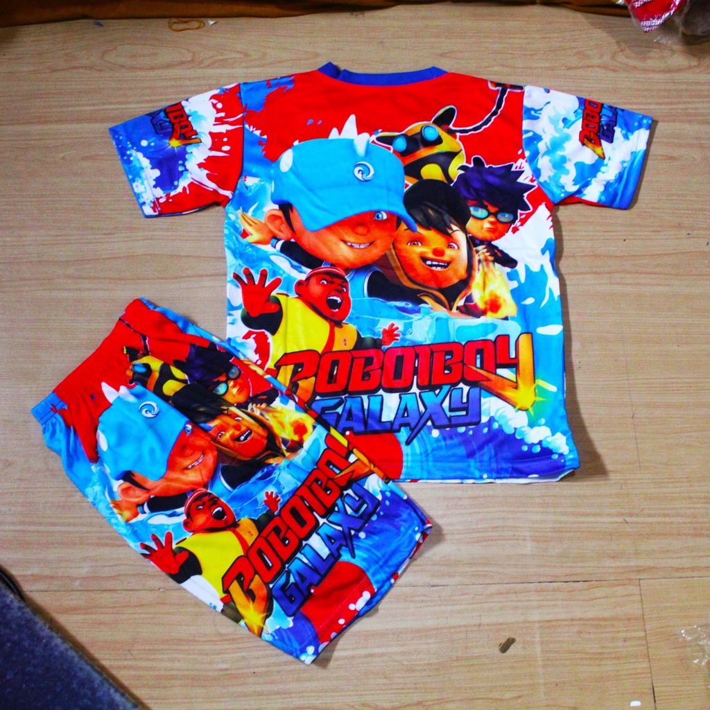 Setelan baju anak laki laki/setelan Boboiboy boy