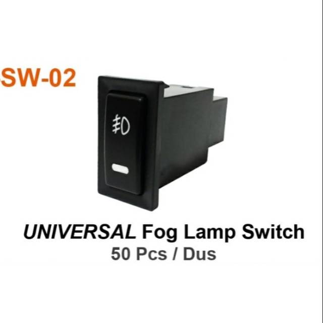 Switch Saklar Tombol Pencetan Foglamp - Fog Lamp - Lampu Kabut Bumper Bemper Universal. Push Pull