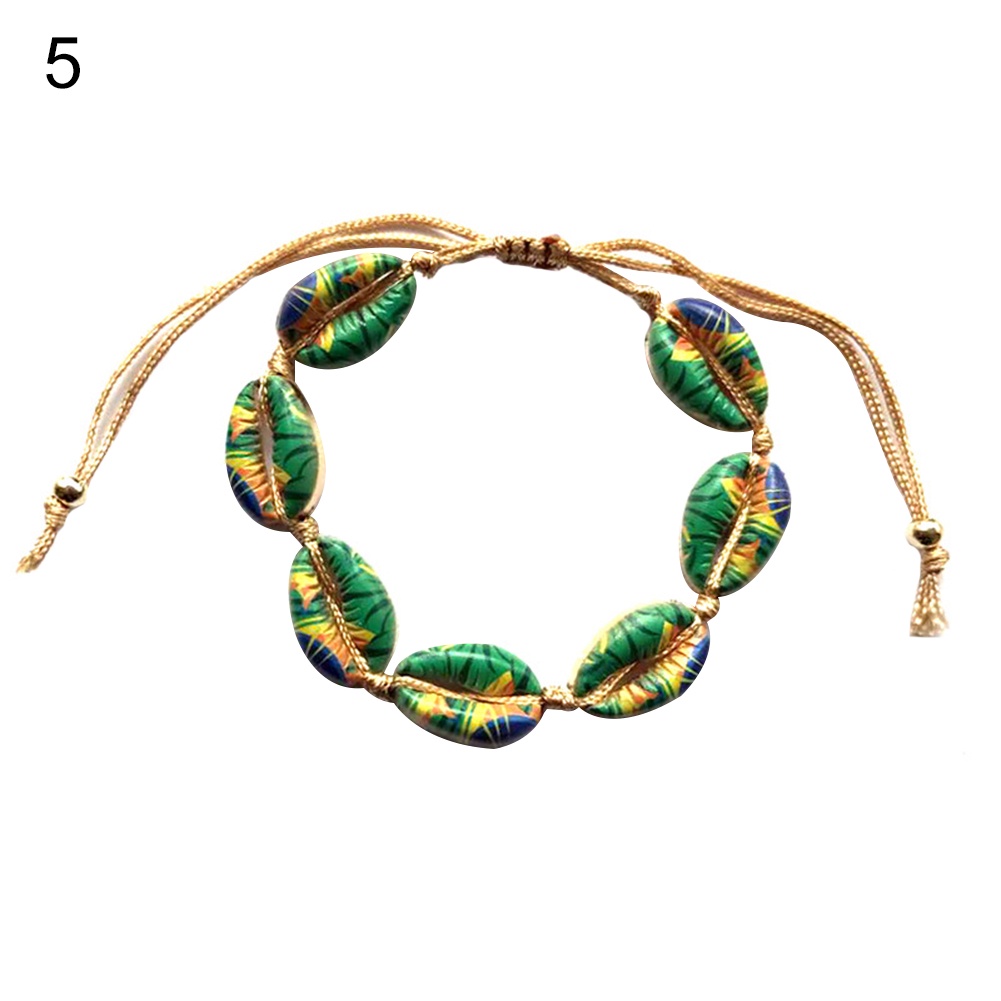 Hu Hu Hu Hu Hu Alat Bantu Pasang Kacamata♡ Gelang Tangan Wanita Desain Kerang Cowrie Gaya Hawaii Untuk Musim Panaspantai