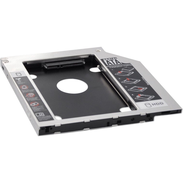 Casing Hardisk Caddy Slim 9.5mm / 12.7mm Sata DVD Slot 2.5&quot; HDD SSD