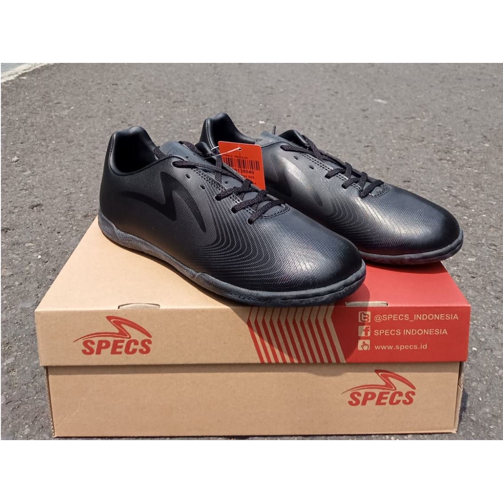 Sepatu Futsal Specs Hypeno In Triple Black Original