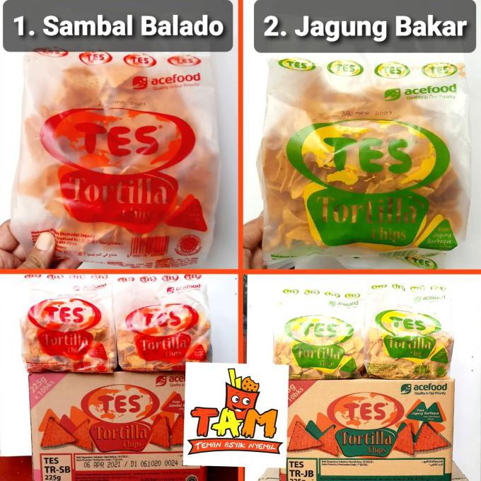 

BISA COD Keripik Jagung Tortilla TES 225 Gram - Tam Snack - Jagung Bakar HEMAT Kode 678