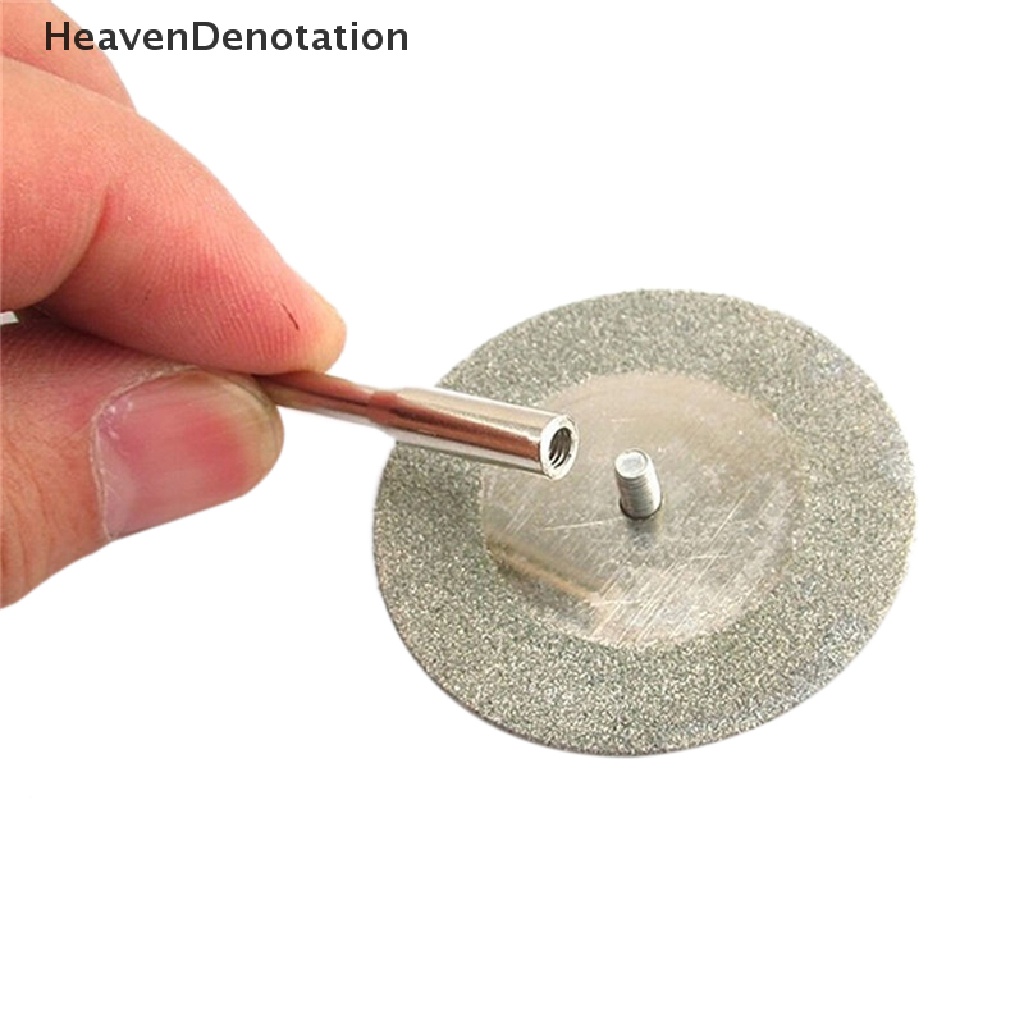 (Heavendenotation) 5pcs Mata Bor Diamond 22mm + 1 Mandrel Untuk Dremel