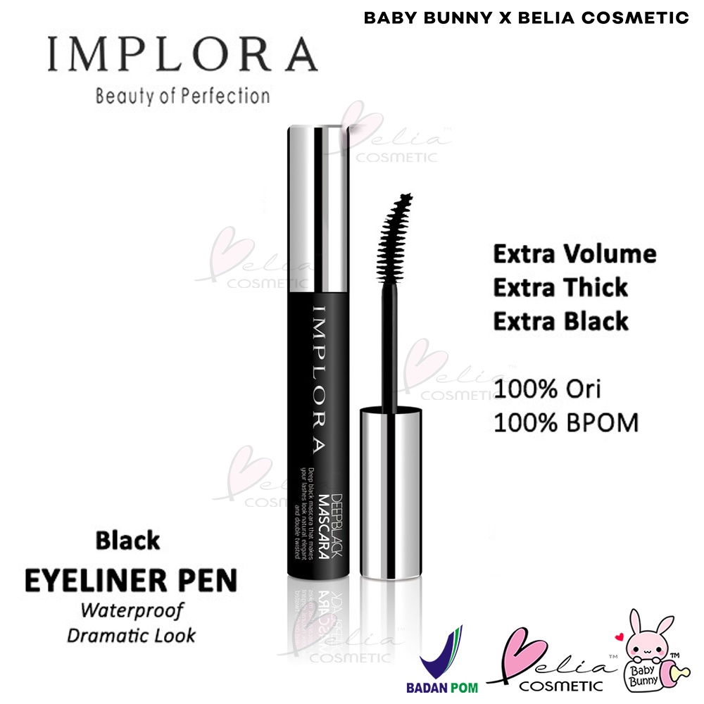 ❤ BELIA ❤ Implora Deep Black Mascara 18g 100% Original