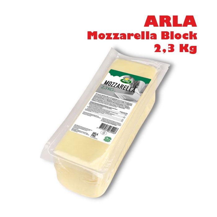ARLA Mozzarella Block / Keju Mozz 2,3 Kg