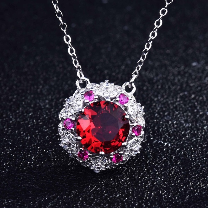 Luxury Fashion Ruby Simple All-Match Necklace