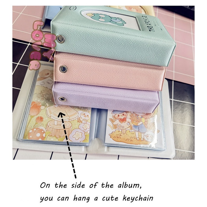 Ins 3 Inch Mini Photo Album 40 Kantong Cute Card Holder KPOP Idol Photocard Student Collect Book Gift Stationary