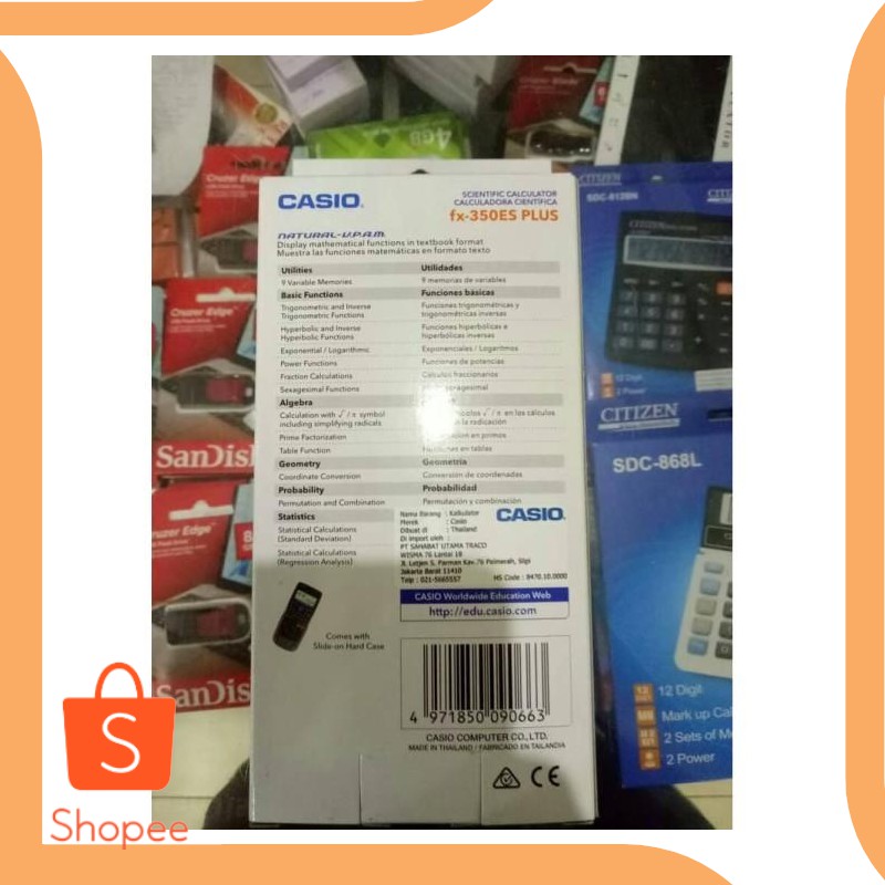 

Jual last stok Casio Scientific fx-350 ES PLUS 19DEZ Diskon