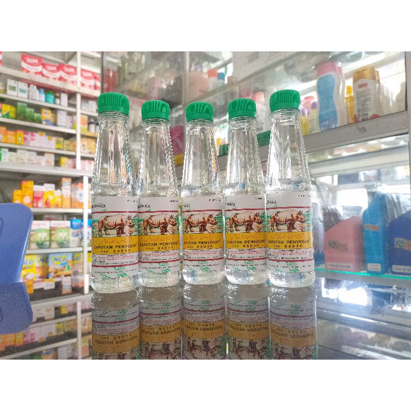 Larutan Penyegar Cap Badak 200 ml | botol kecil