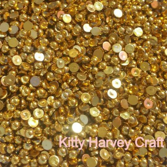 

Gratis Ongkir!! (hxn-770) BEST SELLER!! Half Pearl Gold Metal isi 1000