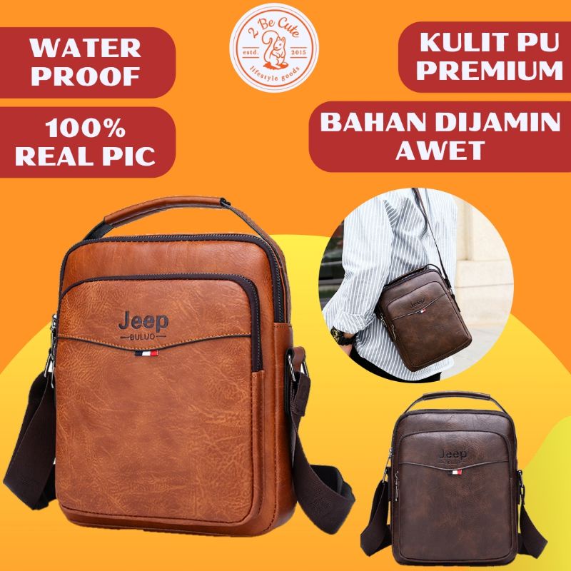 Tas Selempang Pria Kulit Import Buluo 17